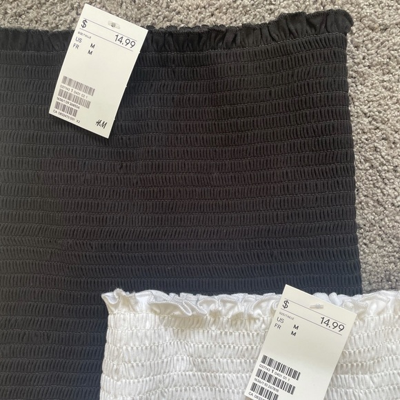 H&M TUBE TOPS🤍🖤 - Picture 2 of 4